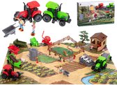 Speelfigurenset - Boerderij met dieren - met Speelmat - 49 stuks - Speelgoed - Speelset - Kinderspeelgoed voor Jongens en Meisjes