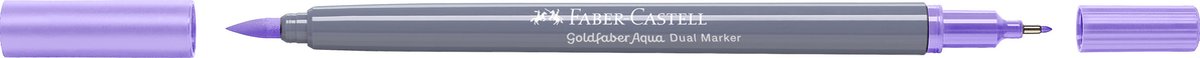 Faber-Castell - Duo aquarel marker Goldfaber - licht paars 139 - brush / 0,6mm - FC-164639