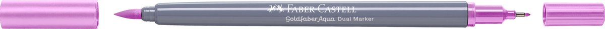 Faber-Castell - Duo aquarelmarker Goldfaber - licht magenta 119 - brush / 0,6mm - FC-164619