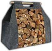 Bertoni - Firewood Bag Sac rectangulaire en bois avec anse Glade