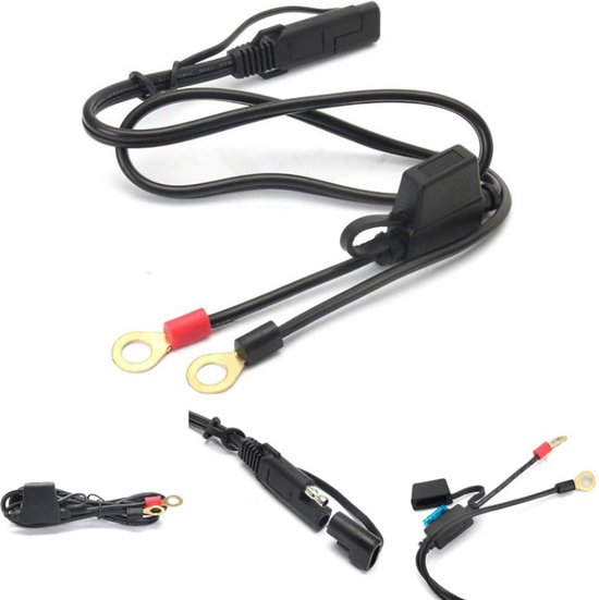 Connecteur de chargeur de batterie de moto 12V, anneau de