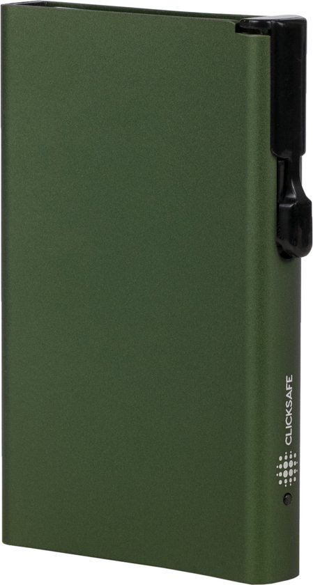 Juscha pasjeshouder - Clicksafe RFID - 8 pasjes - aluminium groen - JU-954000