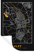 Muurstickers - Sticker Folie - Ulft - Stadskaart - Plattegrond - Nederland - Kaart - Goud - 20x30 cm - Plakfolie - Muurstickers Kinderkamer - Zelfklevend Behang - Zelfklevend behangpapier - Stickerfolie
