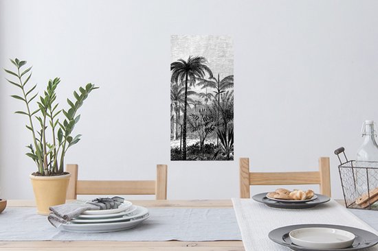 Stickers muraux - Film autocollant - Design - Arbre - Jungle - 20x40 cm - Film adhésif - Stickers muraux chambre d'enfant - Papier peint autocollant