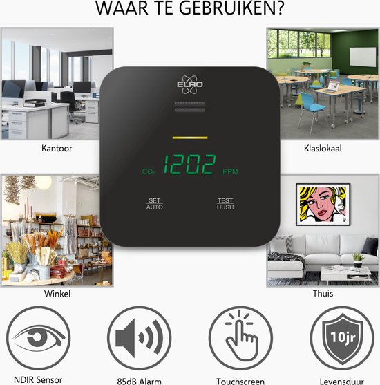 ELRO FCO2400 CO2 Meter