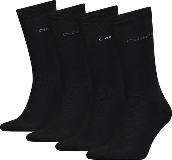 Calvin Klein Sock Tin Giftbox (4-pack) - heren sokken - zwart - Maat: ONE SIZE