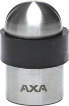 AXA Deurstopper (model FS35T) Geborsteld RVS met rubber (Zwart): Vloermontage.