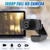 Webcam voor PC 360 roterende USB-webcam met ingebouwde microfoon - Camera voor Computer - Laptop - Geschikt voor: Windows en Mac
