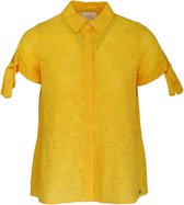 Verysimple • gele opengewerkte blouse • maat 34 (IT40)