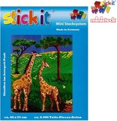 Stick-it Giraffes in het Serengeti Park, ca. 8.000 steentjes, compatibel met Ministeck