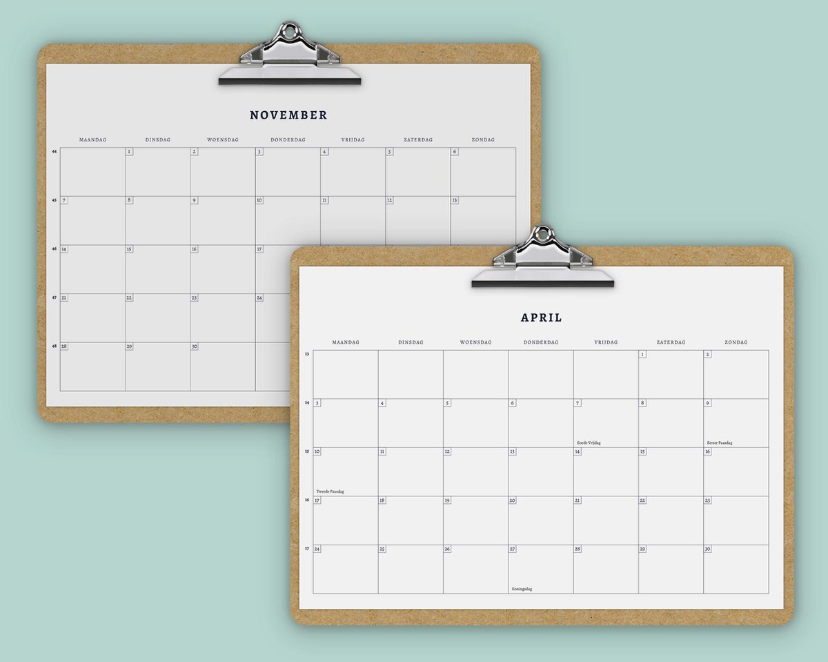 Studio Sara 2023 Familie Maandplanner Clipboard A3