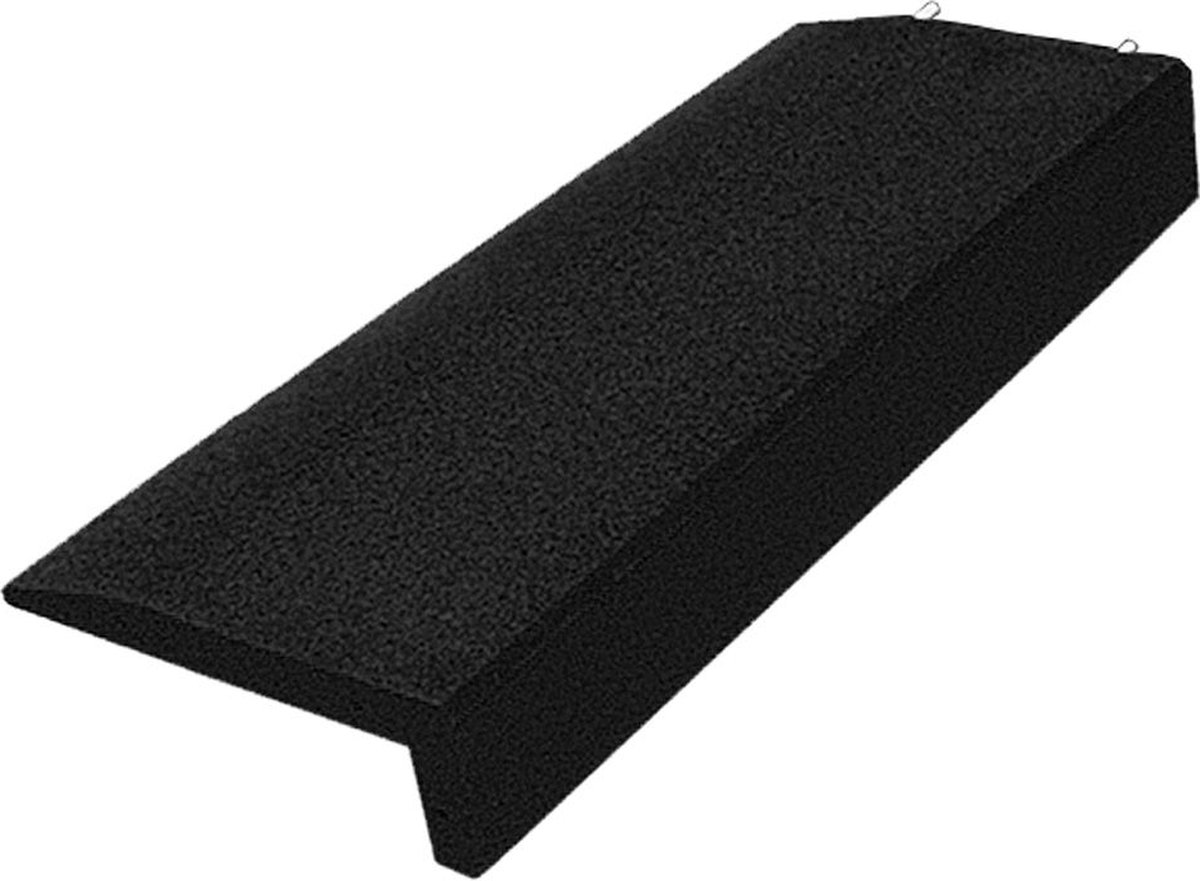 Rubber rand Speelplaats Zwart - L vormige opsluitband - 100 x 40 x 14.5 cm