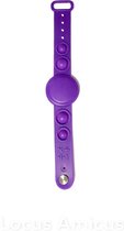 Kinderband voor Apple Airtag | Airtag Polsband voor Kinderen | Pop It Fidget Kinderband | Kinderband voor Airtag | Paars