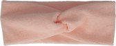 Baby haarband met twist  - soft pink terry | Roze | Baby