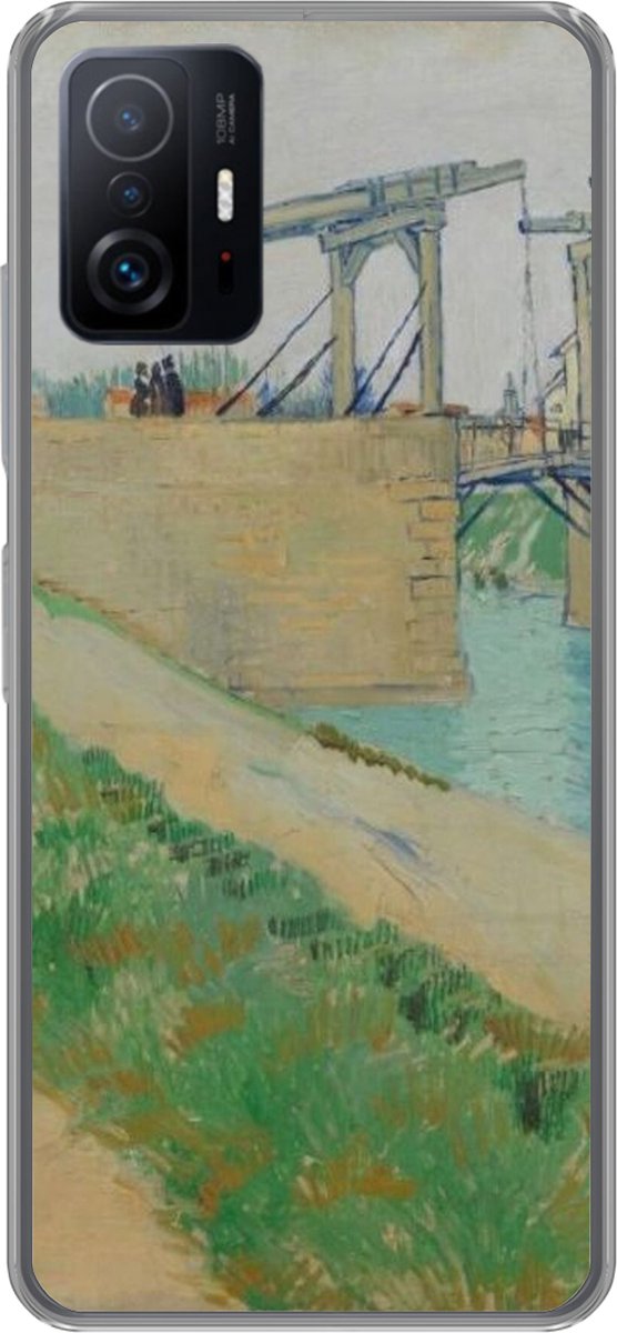 Telefoonhoesje Geschikt voor Xiaomi 11 Lite 5G NE hoesje - De brug van Langlois - Vincent van Gogh - Siliconen Telefoonhoesje Telefoonhoesje