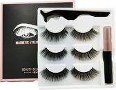 3 Paar Magnetische Nepwimpers met Lijm (Eyeliner) #019 Stijl
