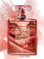 Glasschilderij - Louis Vuitton parfumfles - 60x80 cm - Wanddecoratie