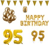 95 jaar Verjaardag Versiering Pakket Goud