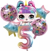 LOL Folieballon verjaardag decoraties voor verjaardags decoratie Nummer 5