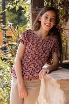 Looxs Revolution 2212-5142-842 Meisjes Blouse - Maat 128 - Roze van Polyester