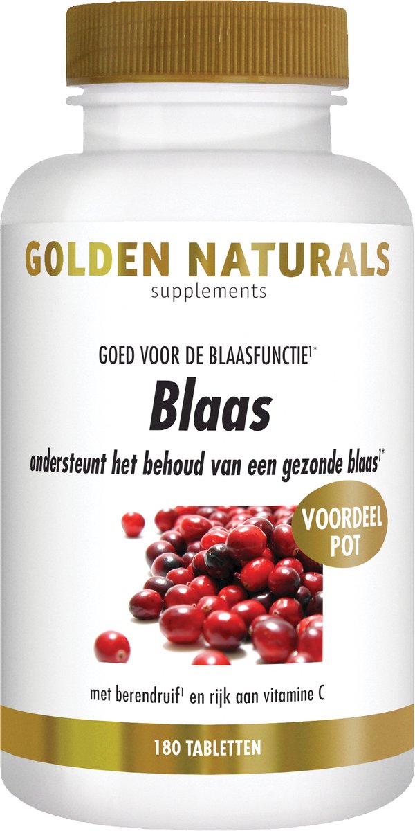 Goedkoopste Golden Naturals Blaas (180 veganistische tabletten