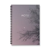 MOYU Ringband A5 - Premium Hardcover - Purple Paradise - Uitwisbaar Notitieboek - Duurzaam Steenpapier
