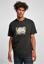 Urban Classics Heren Tshirt -M- Camo Logo Zwart