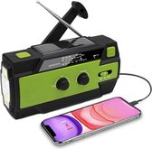 Cb-Goods® Noodradio - Opwindbare radio - Noodradio dynamo solar - Noodradio opwindbaar - Noodradio zaklamp/Powerbank - Survival radio - Oranje