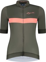 Rogelli Prime Fietsshirt - Korte Mouwen - Dames - Groen, Koraal - Maat 3XL