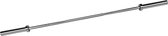 RYZOR Halterstang olympisch van 220 cm - Halterset - Barbell stang - Fitness stang - Bankdrukken - Gewichtheffen - Krachtbenodigdheden - Fitness en training - Gewichten - Staal - 50 mm - Zilver