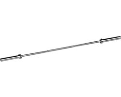 RYZOR Halterstang olympisch van 220 cm - Halterset - Barbell stang - Fitness stang - Bankdrukken - Gewichtheffen - Krachtbenodigdheden - Fitness en training - Gewichten - Staal - 50 mm - Zilver