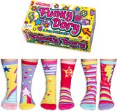 Oddsocks Funky Dory Meisjessokken Mismatched Multipack 30-38