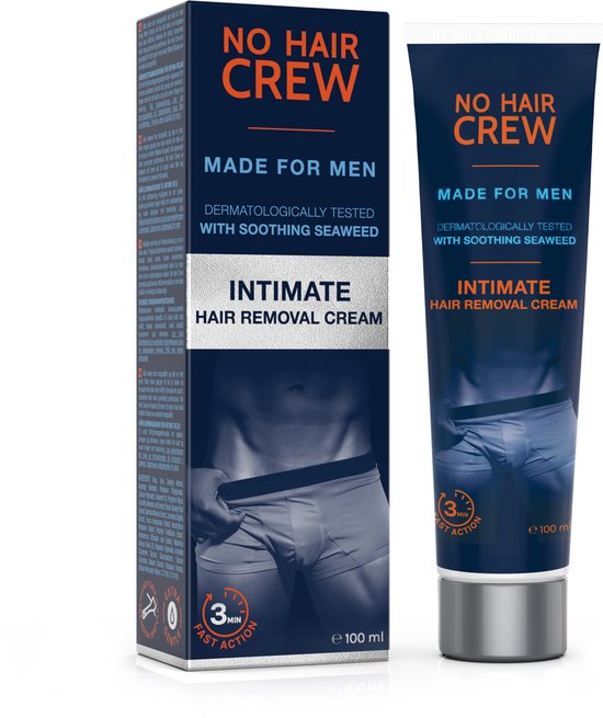 NO HAIR CREW - Crème dépilatoire Premium Parties intimes - Homme - 100 ml |  bol.com