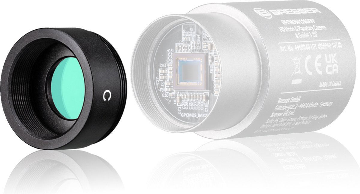 Planetair UV en IR-Cut Filter voor BRESSER CMOS-camera's - Astrofotografie