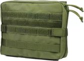 Tactische Militaire Backpack - Noodpakket Denk Vooruit - Leger Rugzak - Outdoor Survival - Waterafstotend - 24x19x5 cm - Legergroen
