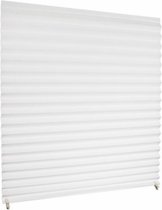 Plisse Gordijn Redi Shade wit lichtfilterend 121 x 228 cm extra lang 2-pack | Tijdelijke Raamdecoratie | Goedkope Raambekleding | Zonder Boren