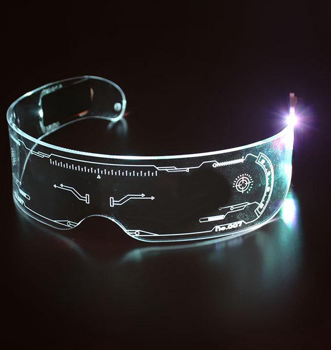 Freaky Glasses® | LED party glasses | Transparant