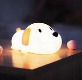 Sleepy Friends - Nachtlampje kinderen - Liggend hondje - LED - Cadeau kinderen - Babykamer - Dimbaar - Slaap -babyshower cadeau - PREMIUM - Gender reveal cadeau