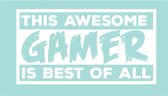 Muur - Deur sticker This Awesome Gamer - Slaapkamer - Game`s