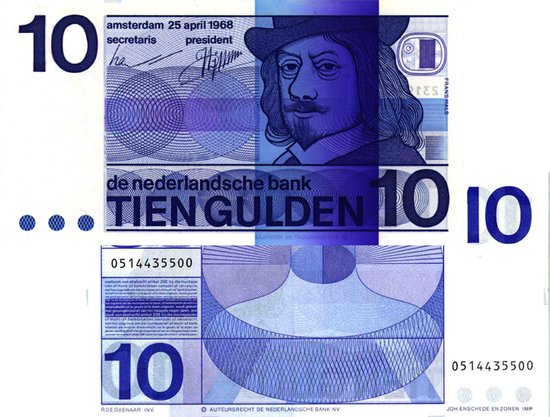 Thumbnail van een extra afbeelding van het spel 10 Gulden 1968 Frans Hals