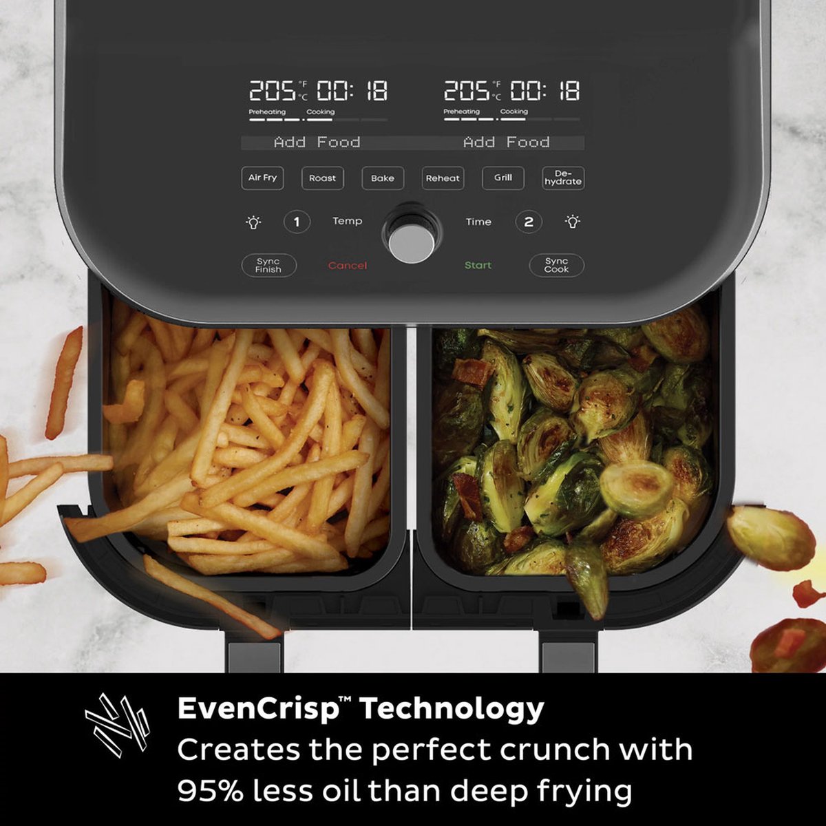 Instant Vortex Plus Dual ClearCook RVS 7,6 liter (8 Qt) thumbnail 6