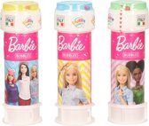 3x Bouteilles à bulles Barbie avec jeu 60 ml pour enfants - Jouets distributeurs - speelgoed à saisir