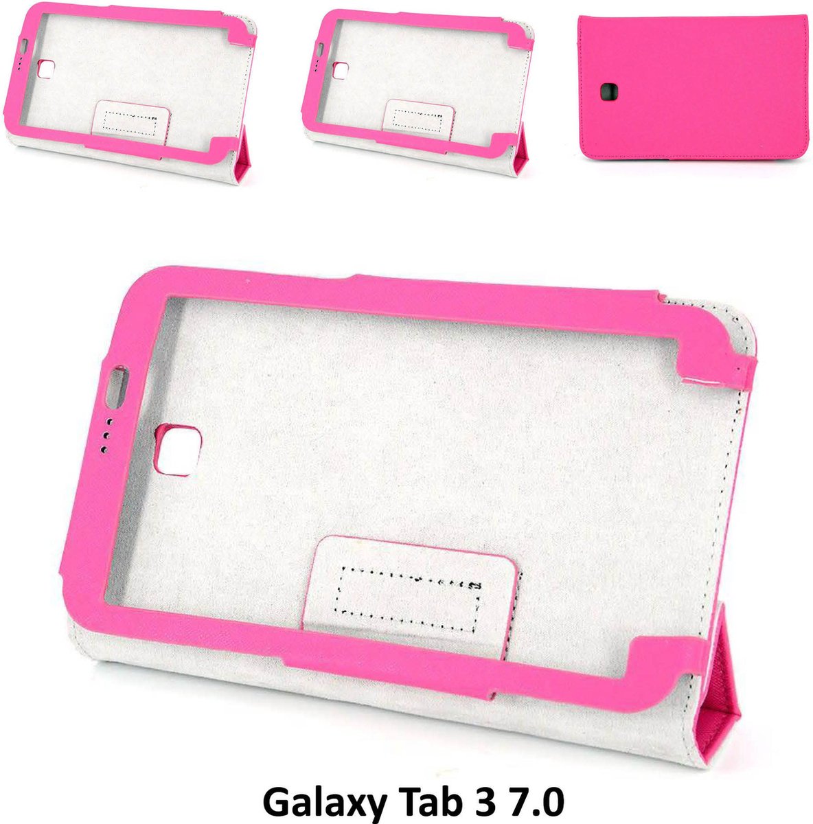 Samsung Galaxy Tab 3 7.0 Smart Tablethoes Roze voor bescherming van tablet (T210)