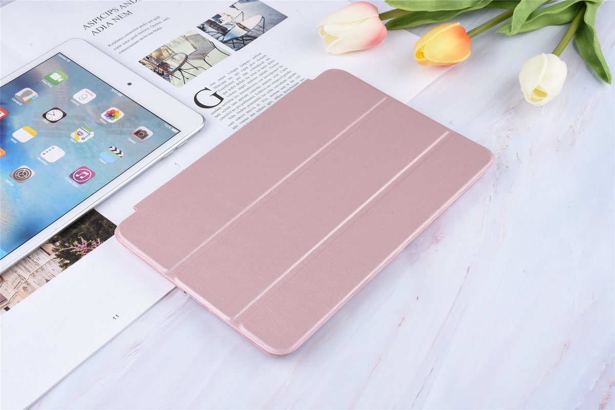 Apple iPad Mini 5 Rose Gold Smart Case - Book Case Tablethoes