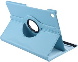 360 degree Draaibare Tablethoes Samsung Galaxy Tab S5e 10.5 inch SMT720 - Licht blauw - Met 2 kijkstanden - Vegan Leder - XLmobiel.nl (T720)