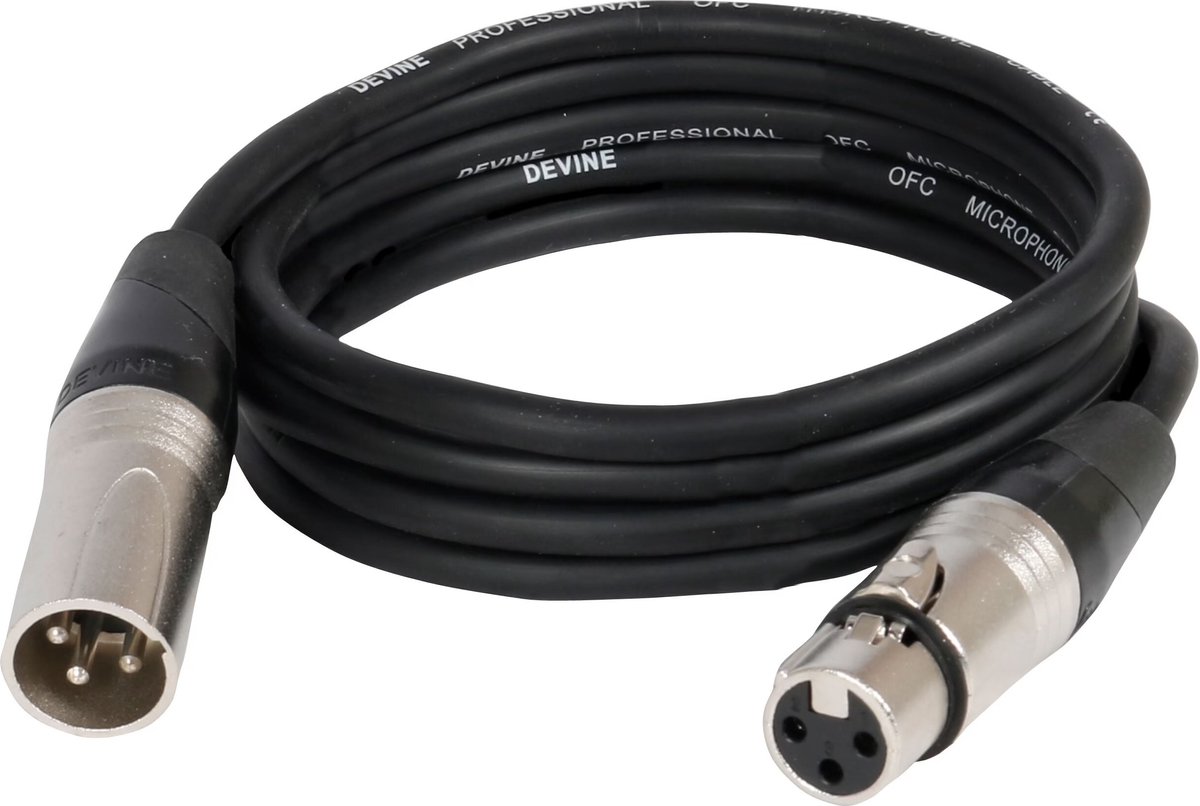 Devine MIC100/20 XLR microfoon- en signaalkabel 20 meter