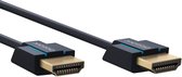 Clicktronic Slimline HDMI 2.0 Kabel - 4K 60Hz - Verguld - 1,5 meter - Zwart