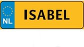 Nummer Bord Naam Plaatje - ISABEL - Cadeau Tip