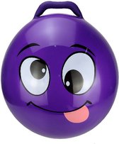 Smiley Skippyball pour enfants violet 55 cm - speelgoed d'extérieur d'été