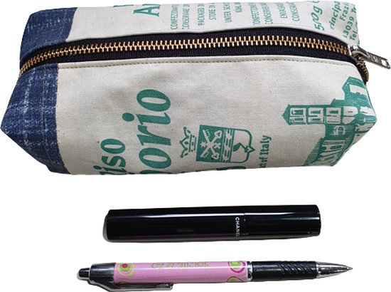 Toetie & Zo - Sac de maquillage fait main - Riso - Multi - Pochette de rôles - Trousse à crayons - Trousse à crayons
